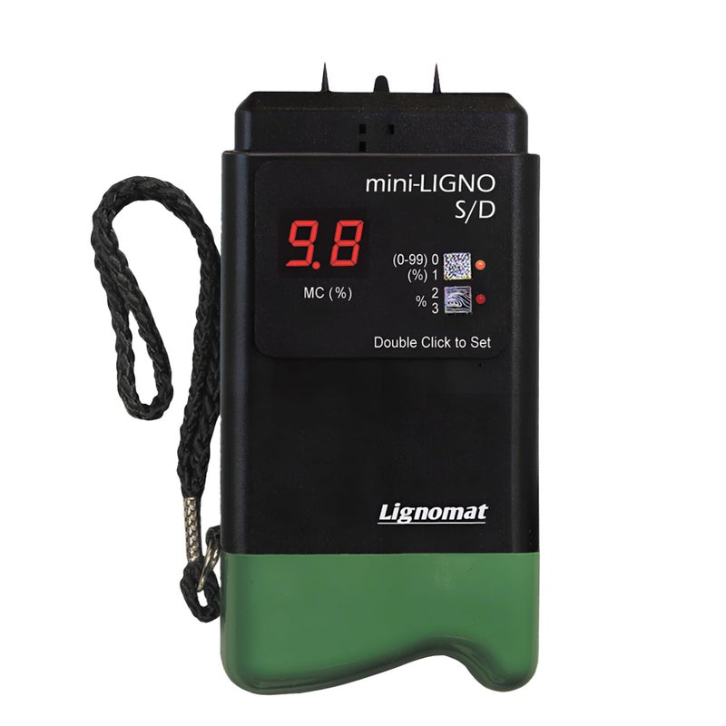 Lignomat Mini-Ligno S/D - Pin Moisture Meter - Mold Detector & Tester for Construction, Maintenance, Flooring, Water Damage - Humidity Detection & Moisture Meter for Wood, Wall, Drywall & Firewood - Image 1